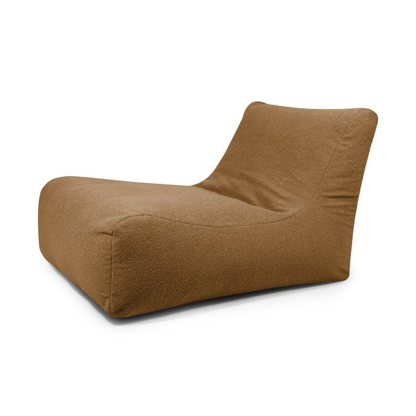 Кафяв пуф от букле Lounge 100 – SLOWDOWN