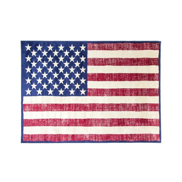 Килим с мотив на американското знаме , 160 x 230 cm - Cotex