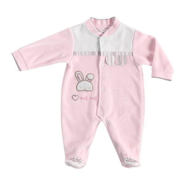 Бебешка розова пижама за новородено зайче - Naf Naf