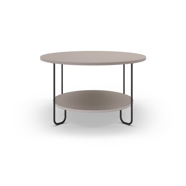 Сива кръгла маса за кафе ø 80 cm Tonka - Marckeric-image-3