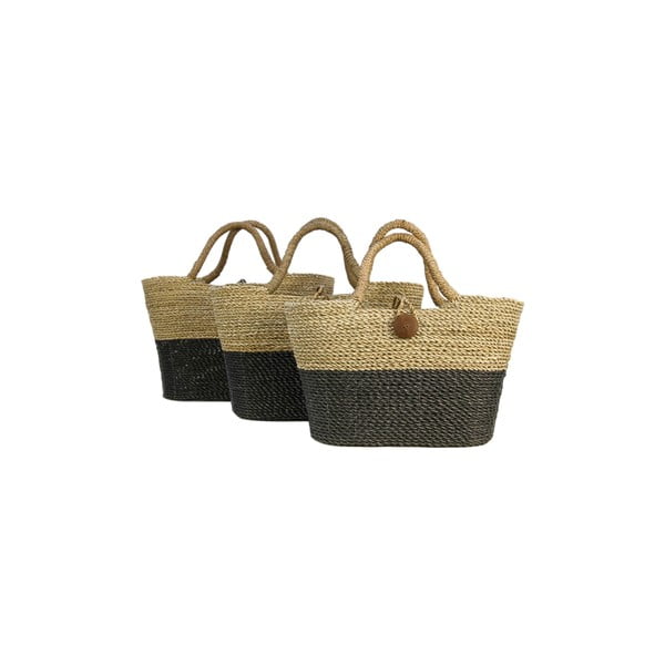 Комплект от 3 кошници за съхранение от морска трева Комплект кошници Duro - HSM collection