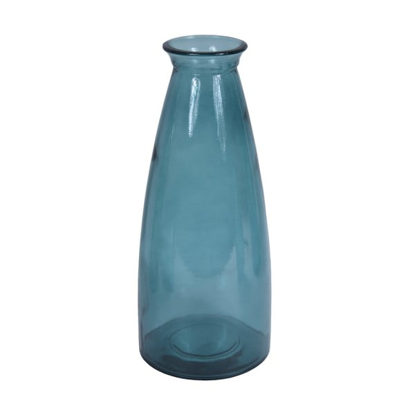 Синя ваза от рециклирано стъкло Florero, височина 40 cm - Ego Dekor