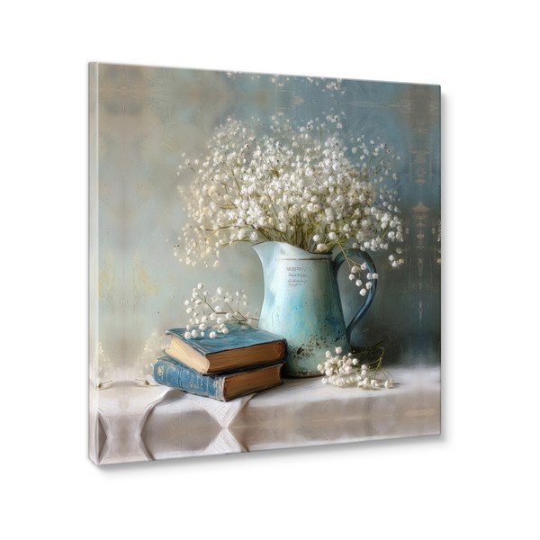 Печатна върху платно картина 32x32 cm Gypsophila – Styler-image-3