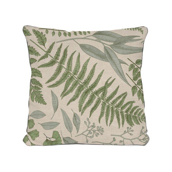 Бежова възглавница с мотив на листа Botanical, 45 x 45 cm - Really Nice Things-image-3