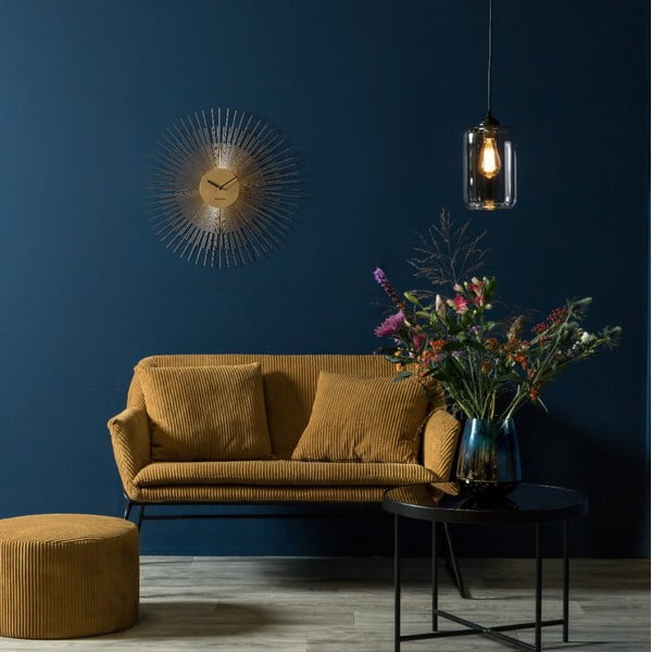 Стенен часовник в златисто, голям, ø 60 cm Peony - Karlsson-image-2