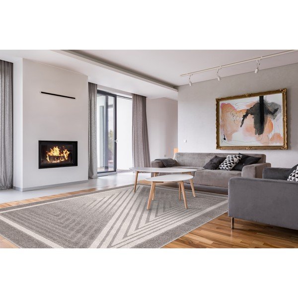 Килим в сиво и кремаво 200x280 cm Lori – FD-image-1