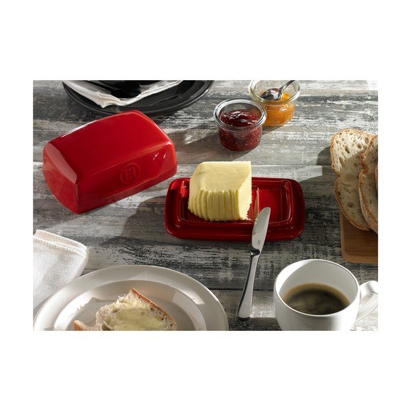 Червен  керамичен съд за масло – Emile Henry-image-3