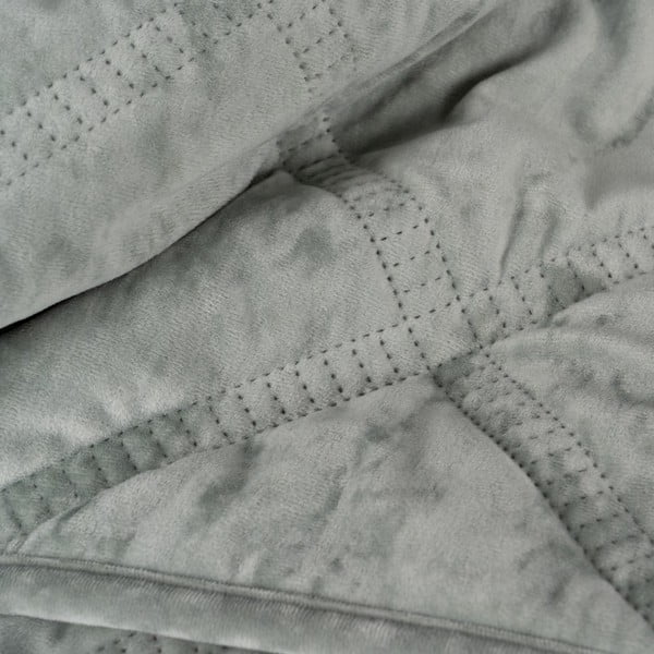 Сиво-зелено капитонирано покривало за легло 180x260 cm – Ixia-image-2