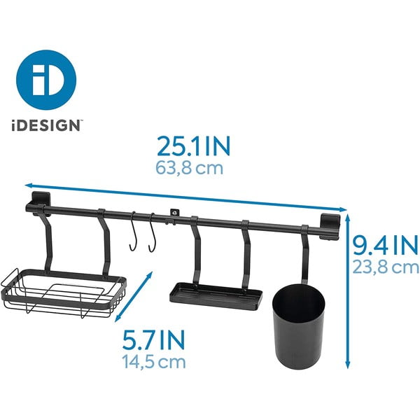 Черен органайзер за стена Austin - iDesign-image-1
