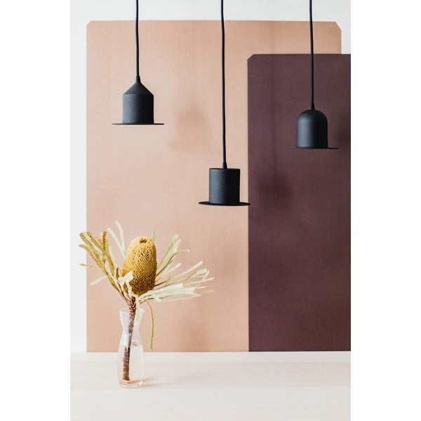 Комплект от 3 черни висящи лампи Hat - EMKO-image-4