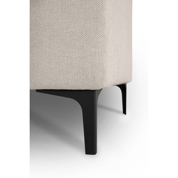 Бежов шенилов ъглов диван (ляв ъгъл/U форма) Fabian – Scandic-image-4