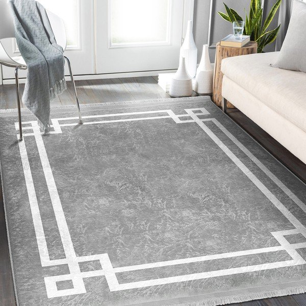 Сив килим 160x230 cm - Mila Home-image-2