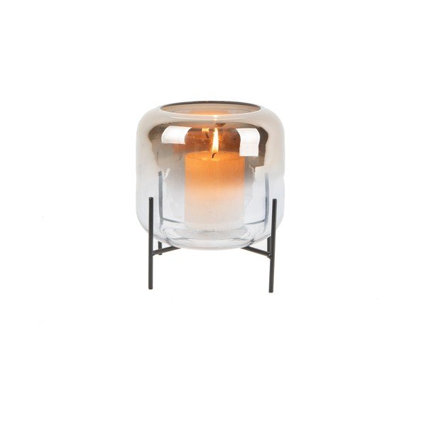 Стъклена ваза, височина 19 cm Silver Fade - PT LIVING-image-1