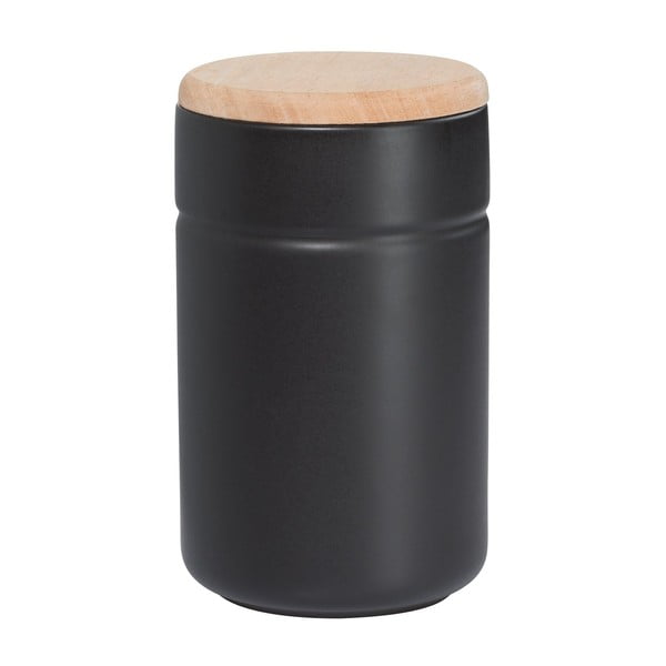 Буркан от черен порцелан с дървен капак Tint, 900 ml - Maxwell & Williams