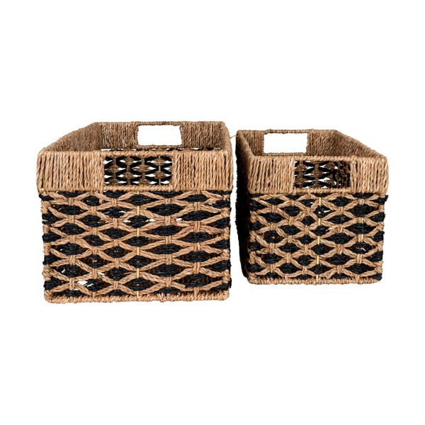 Кошници в комплект от 2 бр. от морска трева 25x40x21 cm Salar – House Nordic-image-3
