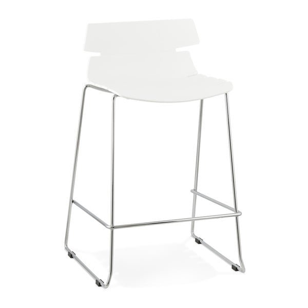 Бял бар стол Reny, височина на седалката 64 cm - Kokoon
