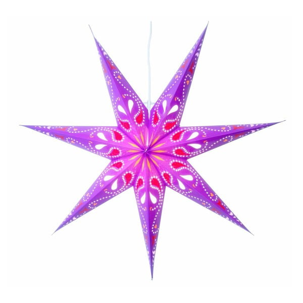 Závěsná svítící hvězda Siri Purple, 70 cm