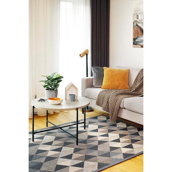 Сив двустранен килим , 80 x 250 cm Kiva - Narma-image-3