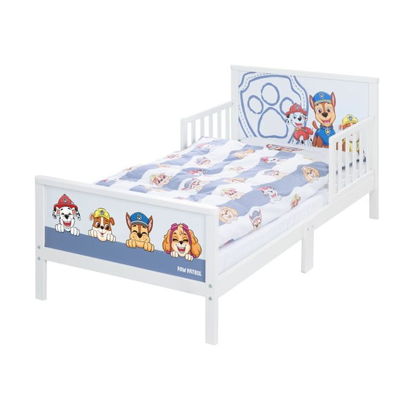 Бяло и синьо детско легло 70x140 cm Paw Patrol – Roba