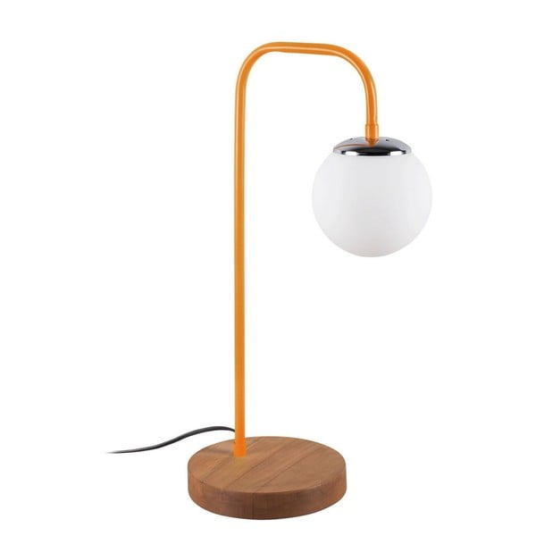 Настолна лампа с оранжев детайл Lanty Table Lamp, височина 53 cm - Unknown