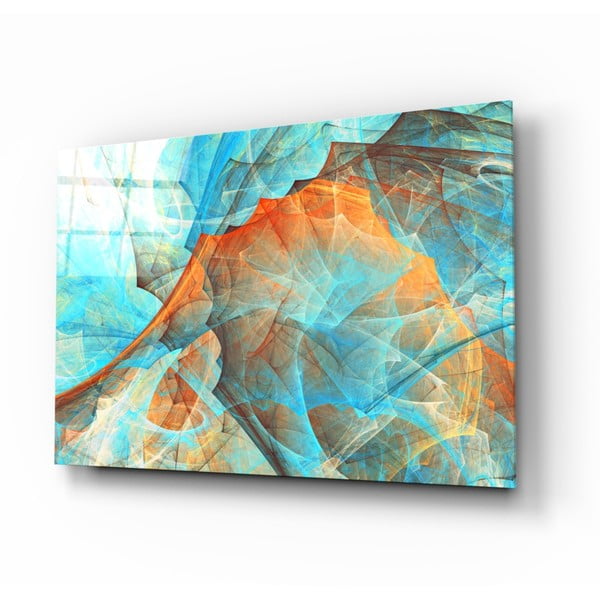 Картина върху стъкло , 110 x 70 cm Colored Nets - Insigne