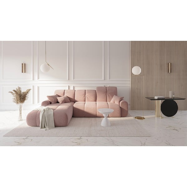 Розов разтегателен диван Devichy , ляв ъгъл Tous - devichy-image-1
