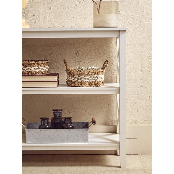 Бял стелаж от масивен бор 40x81x81 cm Heritage – Premier Housewares-image-1