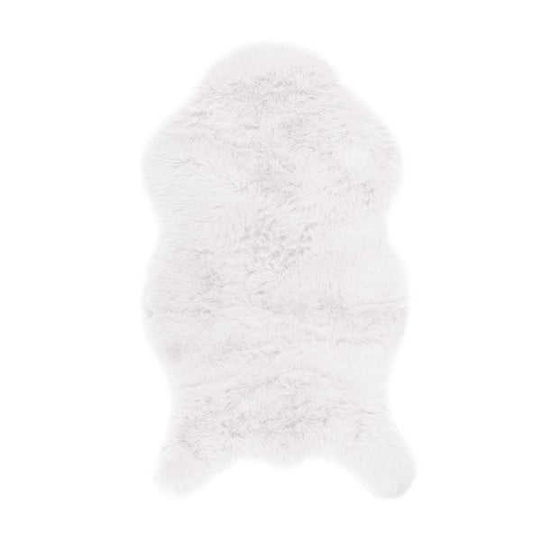 Бяла изкуствена кожа Овча кожа, 80 x 150 cm - Tiseco Home Studio
