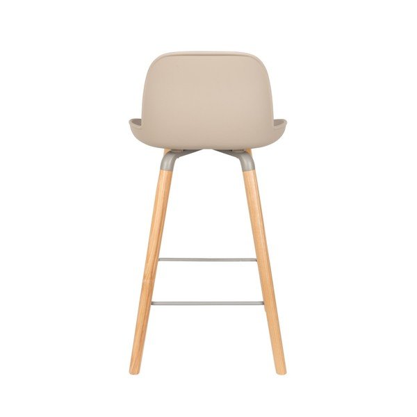 Комплект от 2 бар стола в бежово и сиво, височина на седалката 65 cm Albert Kuip - Zuiver-image-4