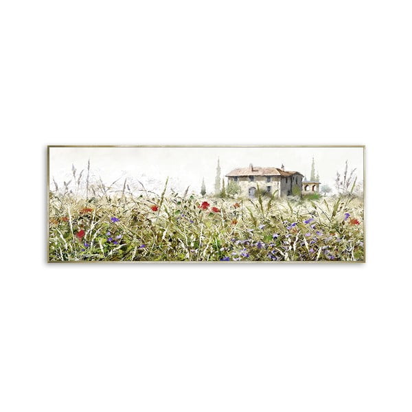 Живопис върху платно Треви, 152 x 62 cm - Styler