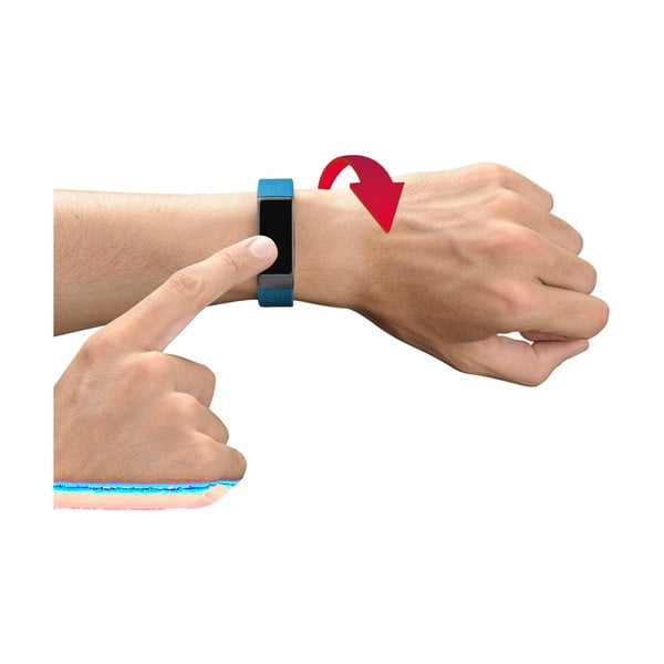 Modro-černý bluetooth fitness náramek s dotykovým displejem CellularLine EASYFIT TOUCH-image-2