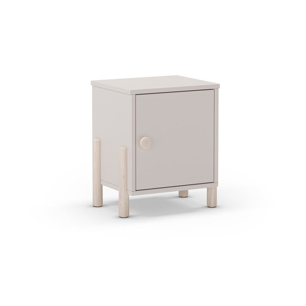 Кремаво детско нощно шкафче от масивен бор Enola – Marckeric-image-3