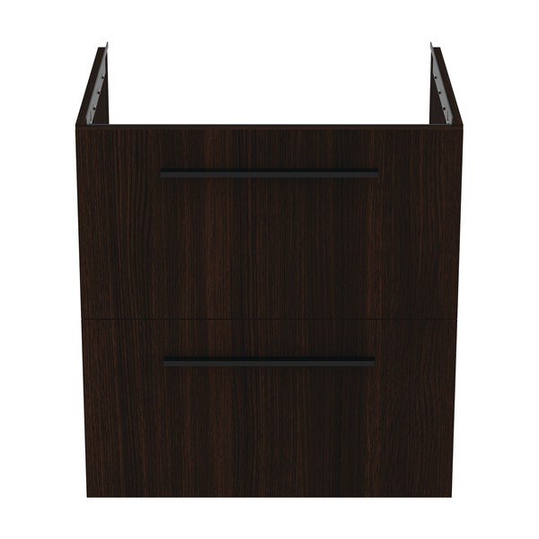 Тъмнокафяв стенен шкаф за мивка от декор от дъб  60x63 cm i.Life B – Ideal Standard-image-2