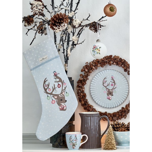 Синя коледна подложка , ø 20 cm Dina - Green Gate-image-1