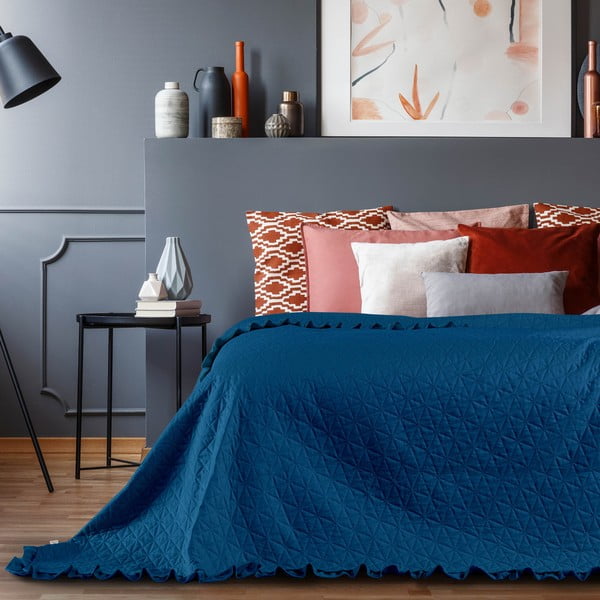 Синя покривка за легло , 260 x 240 cm Tilia - AmeliaHome