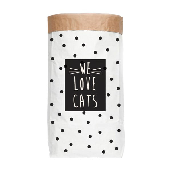 Рециклирана хартиена торба за съхранение Love Cats We Love Cats - Really Nice Things