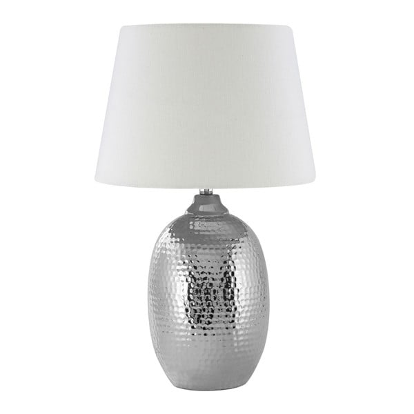 Настолна лампа със сребърна основа Jane - Premier Housewares
