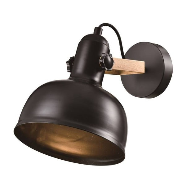 Черна метална стенна лампа Reno - Candellux Lighting