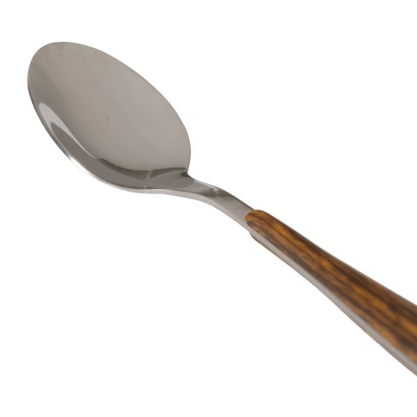 Кафяво-сребристи прибори за хранене 24 бр. от неръждаема стомана – Ixia-image-4