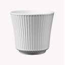 Бяла керамична кана Гланц, ø 12 cm - Big pots