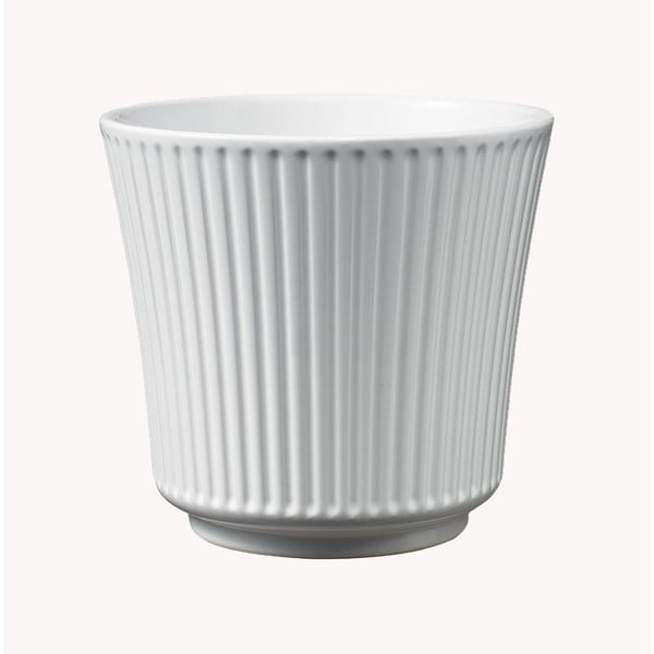Бяла керамична кана Гланц, ø 16 cm - Big pots
