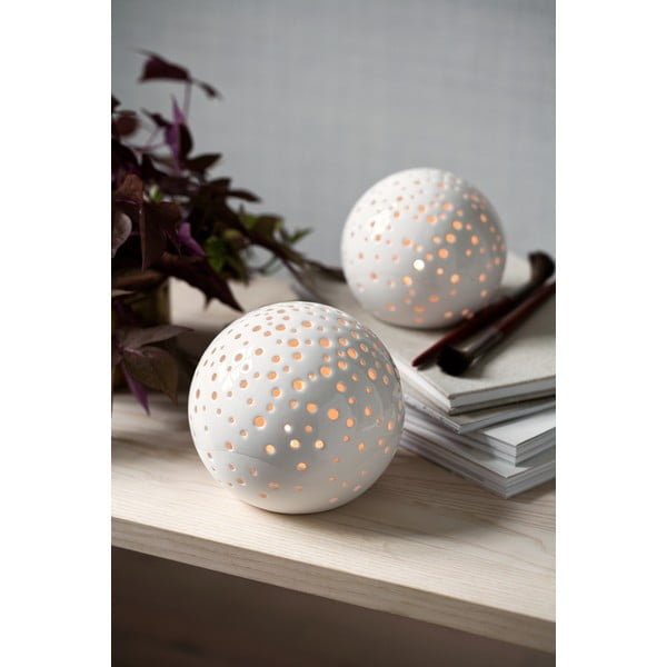 Коледен свещник от бял костен порцелан , ⌀ 14 см Nobili - Kähler Design-image-1