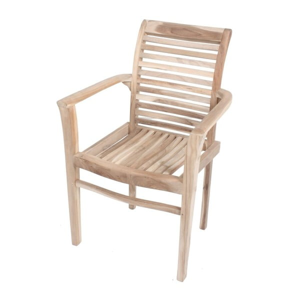 Градински стол за подреждане, изработен от тиково дърво Java - Garden Pleasure