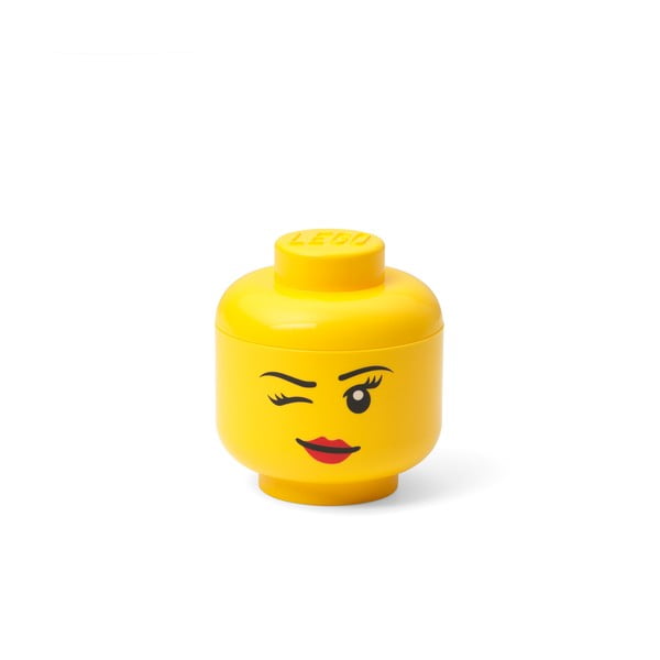 Жълта кутия за съхранение Wink, ø 10,6 cm - LEGO®