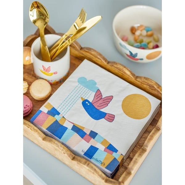 Хартиени салфетки в комплект 20 бр. 33x33 cm Colorine – Bloomingville Mini-image-3