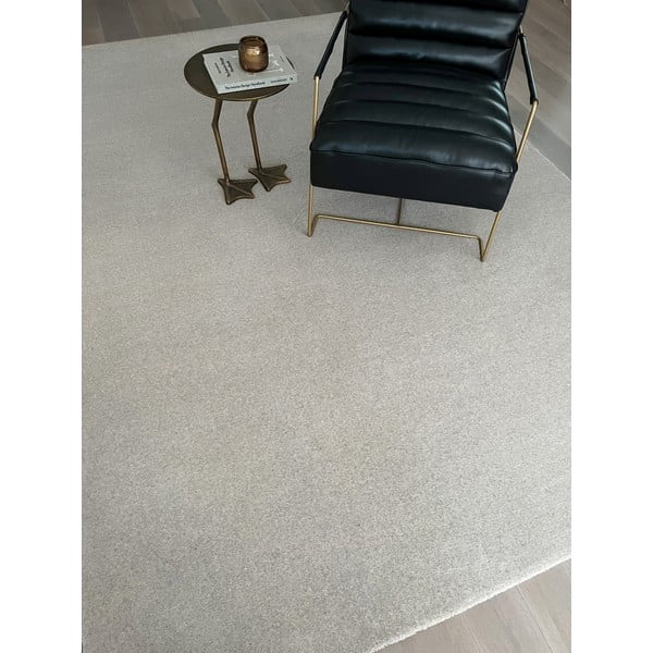 Кремав вълнен килим 133x190 cm Calisia M Smooth – Agnella-image-1