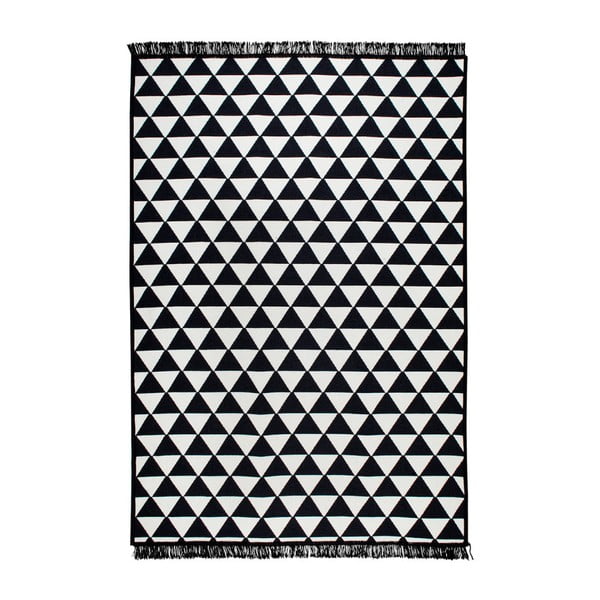 Черно-бял двустранен килим Apollon, 80 x 150 cm - Cihan Bilisim Tekstil