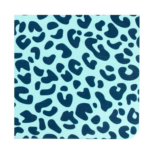 Светлосиня постелка за баня 39x60 cm Leopard - Artsy Doormats-image-2