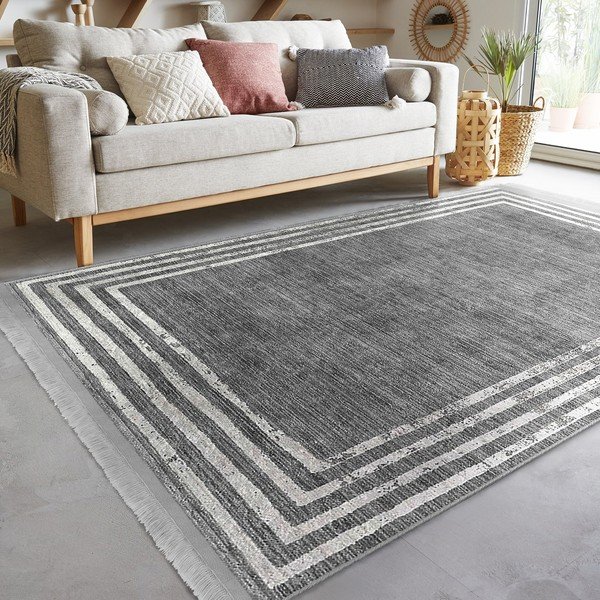 Сив килим 80x150 cm - Mila Home-image-4
