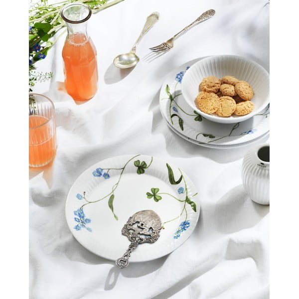 Бяла десертна порцеланова чиния ø 22 cm Hammershøi Summer – Kähler Design-image-1